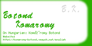 botond komaromy business card